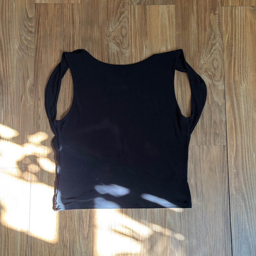 PrettyLittleThing Black Tank Top